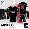 Mẫu Áo Bóng Đá Arsenal Third Kit 2025 Màu Đen Mạnh Mẽ Cá Tính