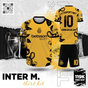 Mẫu Áo Đấu Inter Milan Third Kit Màu Vàng Năng Động 2025