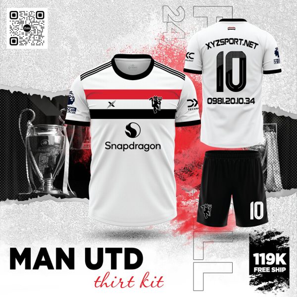 Áo Bóng Đá Manchester United Third Kit Màu Trắng - 2025