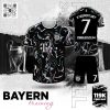 Áo Đấu Bayern Training Đen Neon Năng Động