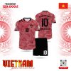 Áo Bóng Đá Đội Tuyển Việt Nam Golden Star Warriors Màu Đỏ Đậm