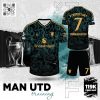 Mẫu Áo Tập Man Utd Training Kit Màu Đen - Rồng Xanh Ngọc Sang Trọng