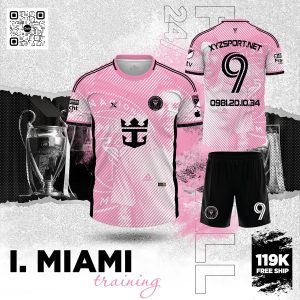 Quần Áo Đấu I. MIAMI Training Hồng Pastel - Phong Cách Thể Thao Năng Động