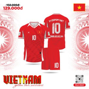 Quần Áo Thi Đấu Đội Tuyển Việt Nam Màu Đỏ - Tự Hào Dân Tộc
