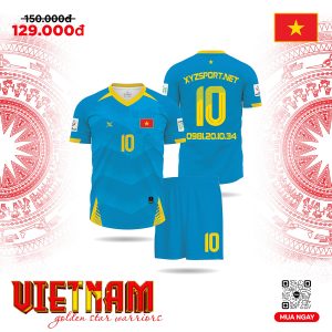 Áo Thể Thao Việt Nam Màu Xanh Ya – Tự Tin Nổi Bật