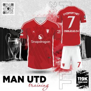 Áo Bóng Đá Manchester United Training Màu Đỏ Truyền Thống