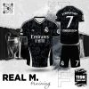 Bộ Quần Áo Thể Thao Real M Training Màu Đen Nổi Bật