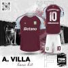 Áo Đấu Aston Villa Sân Nhà 2025 - Màu Đỏ Rượu Vang