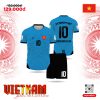 Bộ Quần Áo Thể Thao Đội Tuyển Việt Nam Màu Xanh Ya Năng Động