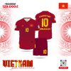 Mẫu Áo Đấu Đội Tuyển Việt Nam Màu Đỏ Đô – Thiết Kế Cảm Hứng Trống Đồng