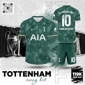 Áo Đấu Tottenham Away 2025 - Forest Green Cá Tính