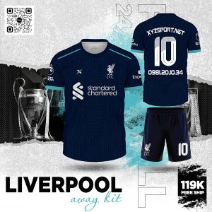 Liverpool Away Kit 2025 Màu Tím Than - Lịch Lãm Và Mạnh Mẽ