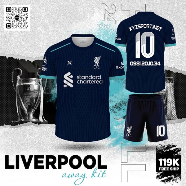 Liverpool Away Kit 2025 Màu Tím Than - Lịch Lãm Và Mạnh Mẽ