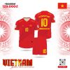 Mẫu Áo Bóng Đá Việt Nam Màu Đỏ Rực Rỡ – Tự Hào Dân Tộc Trên Từng Đường May
