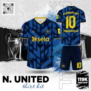 Áo Bóng Đá Màu Tím Than Đẳng Cấp Newcastle