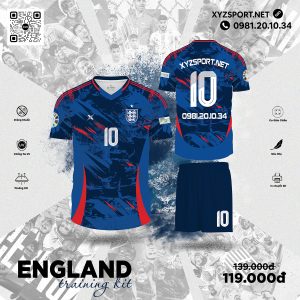 England Training Kit Màu Tím Than Năng Động