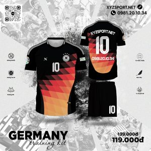 Đồng Phục Tập Luyện Đội Tuyển Đức - Germany Training Kit Màu Đen
