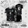 Bộ Đồ Đá Bóng Tập Luyện KOREA Màu Đen Sang Trọng
