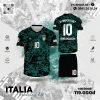 Bộ Đồ Đá Banh Italia Training Kit Màu Đen Cá Tính Và Chuẩn Ý