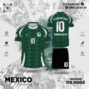 Bộ Quần Áo Tập Luyện Mexico Xanh Ve Chai – Thiết Kế Thể Thao Đẳng Cấp Từ XYZSPORT