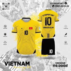 Mẫu Áo Đội Tuyển Vietnam Training Kit Màu Vàng - Tỏa Sáng Năng Lượng Và Cá Tính