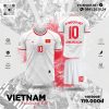 Mẫu Đội Tuyển Vietnam Training Kit Màu Trắng Đỏ Tinh Tế Và Nhiệt Huyết