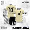 Áo Bóng Đá Barcelona Away Kit 25/26 Màu Vàng Kem