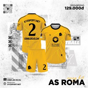 Ra Mắt Áo Đấu AS Roma Away 2025/26 Màu Vàng Nổi Bật
