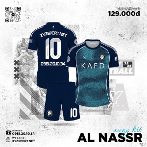 Al Nassr Away Kit 2025/26 Màu Tím Than Cá Tính