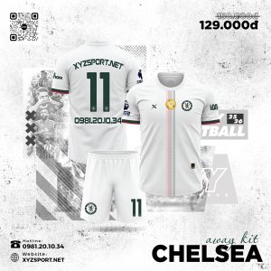 Áo Bóng Đá Chelsea Sân Khách 2025/2026 Màu Trắng
