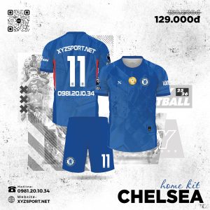 Mẫu Áo Đấu Chelsea Sân Nhà 2025/2026 Màu Xanh Bích