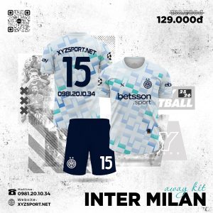 Quần Áo Đấu Inter Milan Away 2025/26 Màu Trắng Năng Động