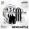 Mẫu Áo Đấu Bóng Đá Newcastle United 25/26 Sân Nhà Màu Trắng Phối Đen Nổi Bật