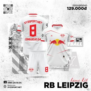 Áo Đấu RB Leipzig Sân Nhà 25/26 Màu Trắng