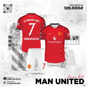 Áo Đấu Manchester United Sân Nhà 2025/2026 Màu Đỏ Truyền Thống