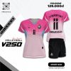 Áo Bóng Chuyền Nữ V250 Màu Hồng Pastel Ombre Thể Thao