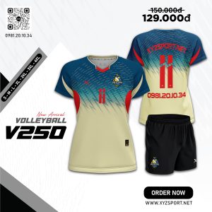 Ra Mắt Áo Bóng Chuyền V250 Màu Kem Năng Động