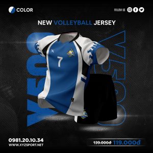 Áo Thi Đấu Bóng Chuyền V500 Màu Xanh Bích Năng Động