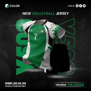 Áo Bóng Chuyền Màu Xanh Két V500 - Tươi Mát, Mạnh Mẽ Và Năng Động