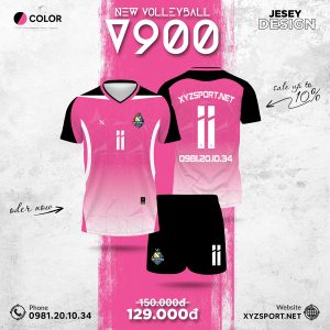 Áo Bóng Chuyền V900 Màu Hồng Đậm Nôi Bật