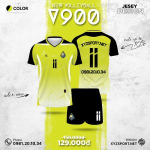 Áo Bóng Chuyền V900 Xanh Chuối - Thiết Kế Nổi Bật và Chuyên Nghiệp